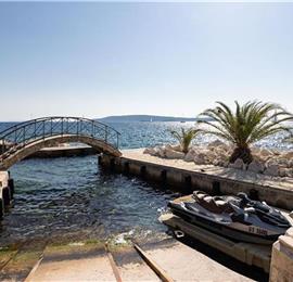 5 bedroom beachfront villa with pool on Ciova Island, Trogir, sleeps 12